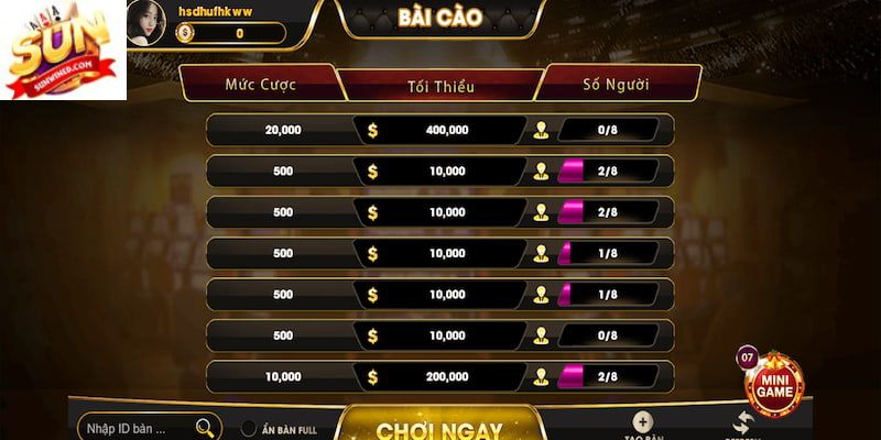 Quy định chi tiết về luật chơi game bài cào